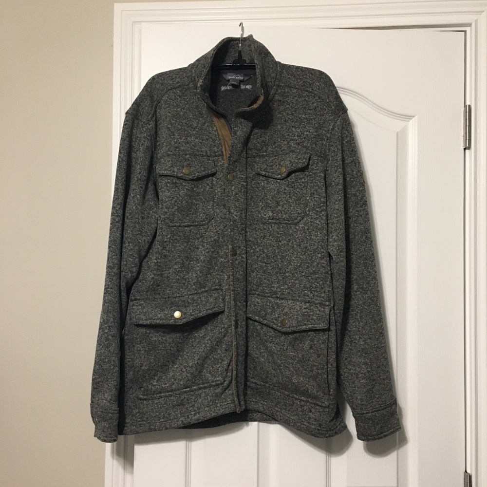 Eddie Bauer Zip Up/Button Jacket Size Large